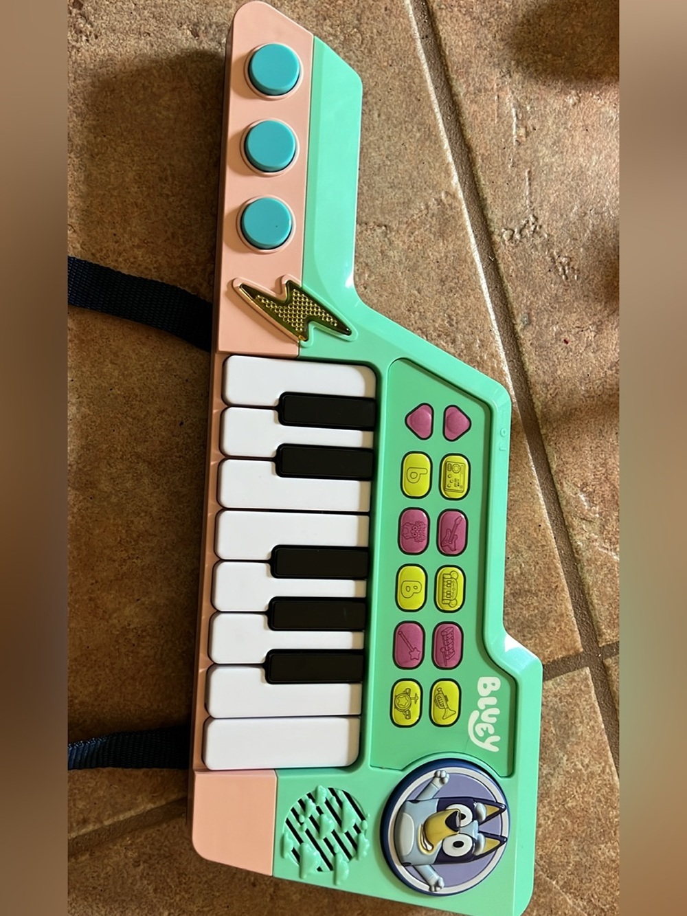 Blusy Kids Keytar Toy Keyboard - Mint Green & Pink